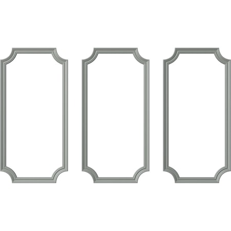 24-in. W X 48-in. H Oxford Smooth Panel Moulding Kit Triple Panel